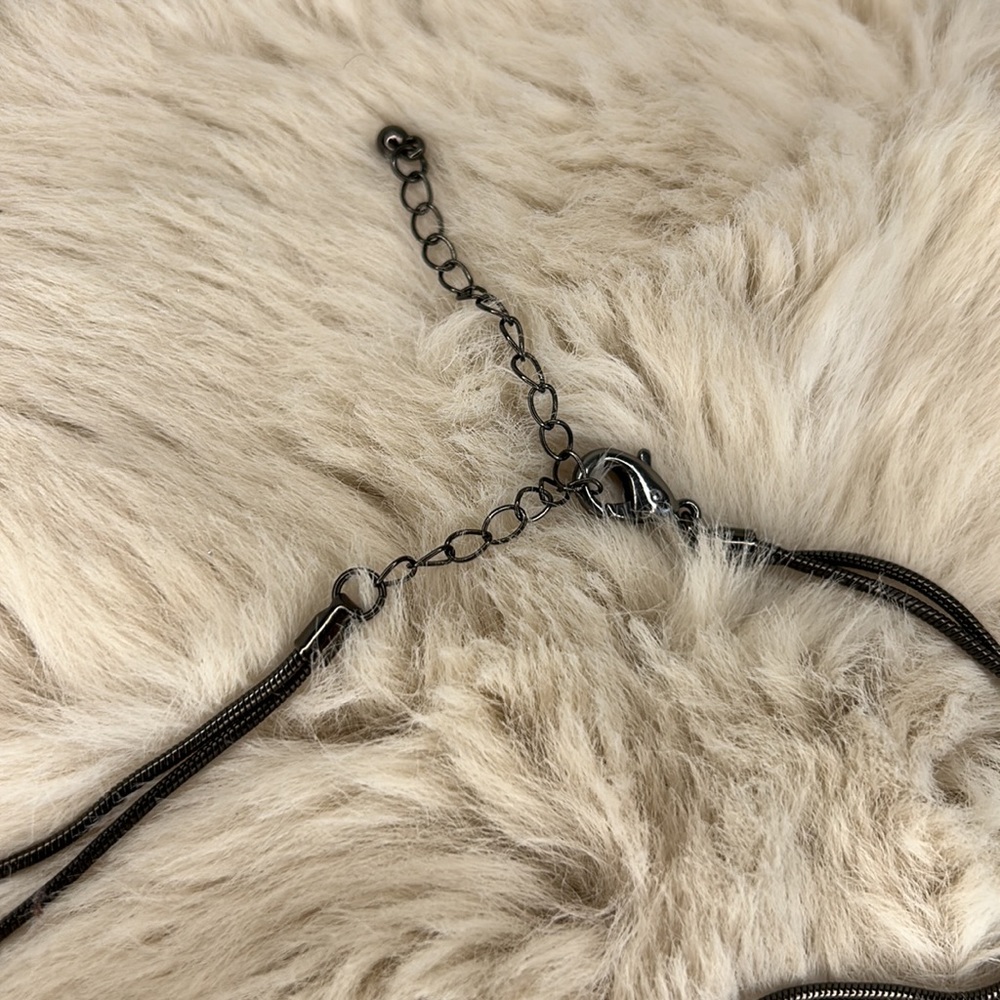 Dress Barn Double Chain pendant with a Touch of Bling - Picture 4 of 5